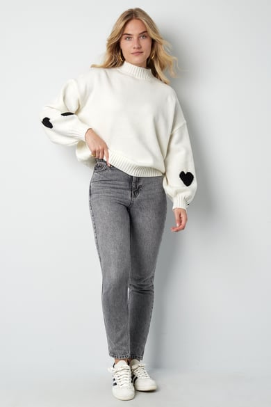 Comfort Heart Knit sweater - fuchsia h5 Picture5